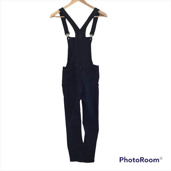 ASOS Cheap Monday High Rise Black Skinny Overalls - Picture 8 of 11